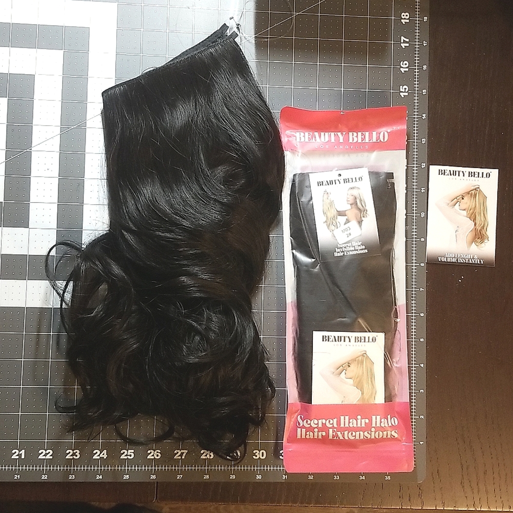NEW Jet Black 16" Hair Extensions